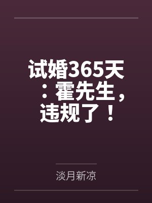 试婚365天：霍先生，违规了！